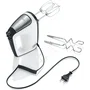 SEVERIN HM3830 Batteur Électrique - 5 Vitesses + Turbo, 1600 Tours/min, 2 Fouets et Crochets Inox