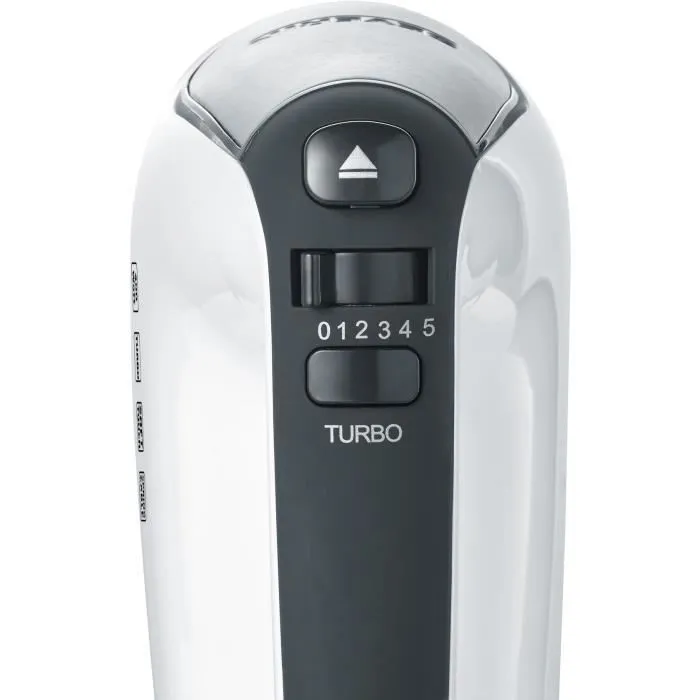 SEVERIN HM3830 Batteur Électrique - 5 Vitesses + Turbo, 1600 Tours/min, 2 Fouets et Crochets Inox