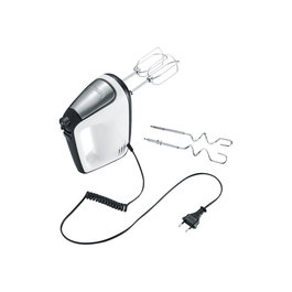 Severin HM 3830 Mixeur plongeant en acier inoxydable couleur noir et blanc, avec accessoires