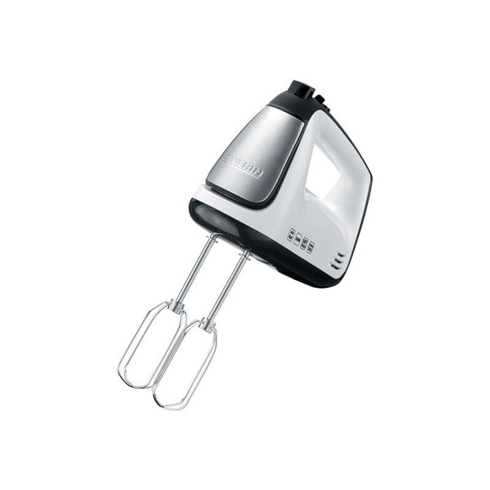 Severin HM 3830 Mixeur plongeant en acier inoxydable couleur noir et blanc, avec accessoires