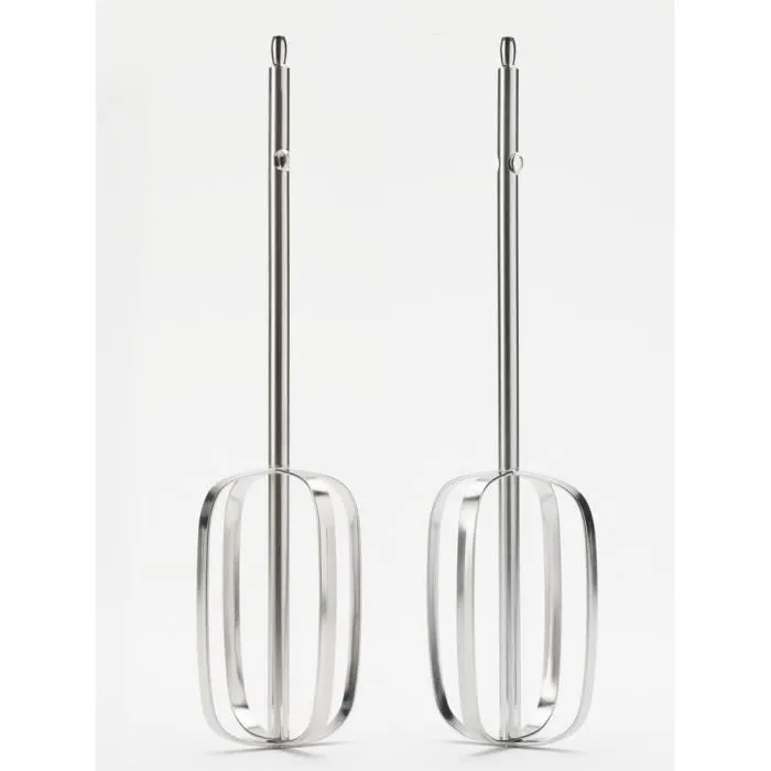 Kenwood HMP30.A0SI Batteur à main 450W, 5 vitesses + Turbo, avec 2 fouets et 2 pétrins en acier inoxydable, corps argenté