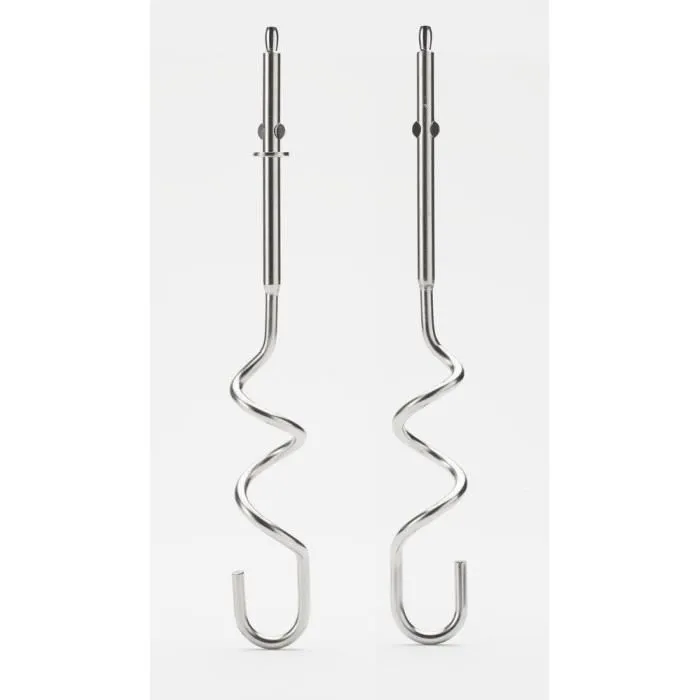 Kenwood HMP30.A0SI Batteur à main 450W, 5 vitesses + Turbo, avec 2 fouets et 2 pétrins en acier inoxydable, corps argenté