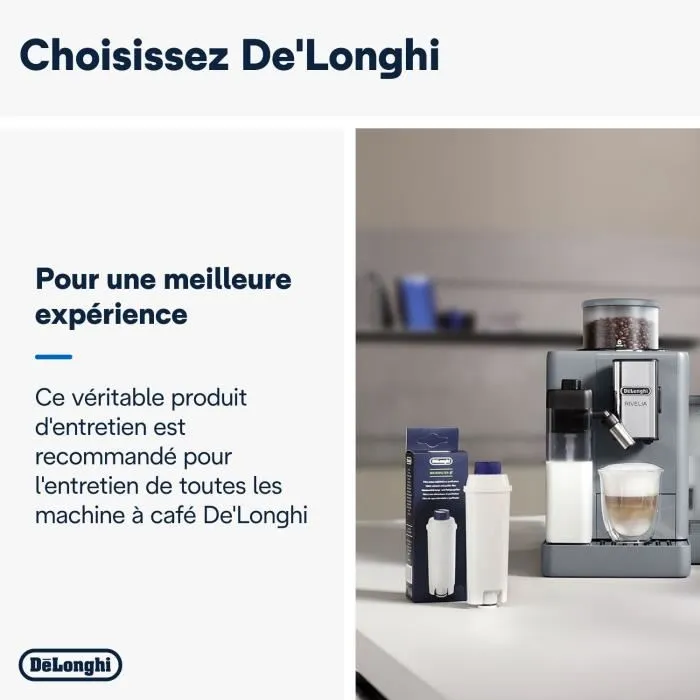 Delonghi DLSC002 Cartouche filtre à eau anti-calcaire pour machines à expresso ECAM, BCO420, BCO410