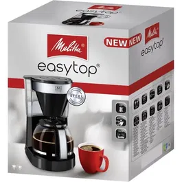 Melitta Cafetière Filtre Easy Top II 1023-04, 1050W, 10 Tasses, Noir