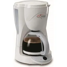 Delonghi Cafetière Filtre ICM2.1 1000W Blanc, Capacité 10 Tasses, Verseuse en Verre