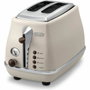 DeLonghi Icona Vintage Grille-pain, 2 tranches, Beige brillant / Chocolat