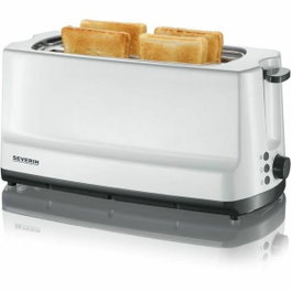 Severin AT 2234 Grille-pain 2 fentes longues, 1400 W, Blanc/gris