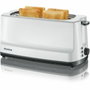 Severin AT 2234 Grille-pain 2 fentes longues, 1400 W, Blanc/gris