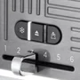 Russell Hobbs Grille-Pain Geo Steel - Métal texturé - 1640 W - Fonctions Lift'n Look, Réchauffage, Décongélation