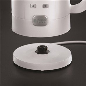 Russell Hobbs 21150-70 Hervoir électrique avec contrôle de température réglable LCD (60-100°C) et maintien au chaud, 1.7 litres - Filtre amovible, base rotative 360°