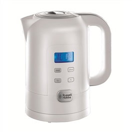 Russell Hobbs 21150-70 Hervoir électrique avec contrôle de température réglable LCD (60-100°C) et maintien au chaud, 1.7 litres - Filtre amovible, base rotative 360°