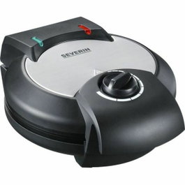 Severin WA2103 Gaufrier en forme de cœur, 1300W, Noir/Inox