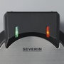 Severin WA2103 Gaufrier plaques en forme de cœur Noir/Inox
