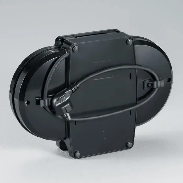 Severin WA2106 Gaufrier Électrique Plaques en Forme de Cœur 1200W, Revêtement Antiadhésif, Thermostat Réglable, Jusqu'à 10 Gaufrettes