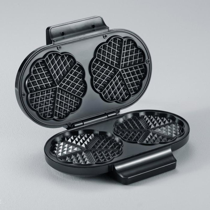 Severin WA2106 Gaufrier Double Professionnel 1200 W Noir pour Gaufres Épaisses