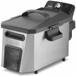 DeLonghi FamilyFry F44510CZ - Friteuse électrique semi-professionnelle Inox, 3,5 L