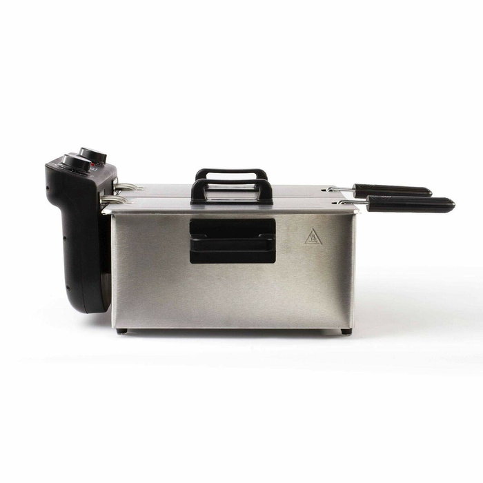 Livoo DOC217 Friteuse Double 2 cuves Inox Noir et Gris