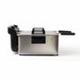 Livoo DOC217 Friteuse Double 2 cuves Inox Noir et Gris
