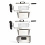 Livoo DOC217 Friteuse Double 2 cuves Inox Noir et Gris