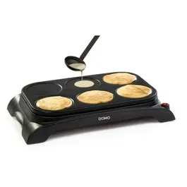 Domo DO8709P Crêpière Family Crepes pour 6 personnes, Revêtement Antiadhésif, 1000 W