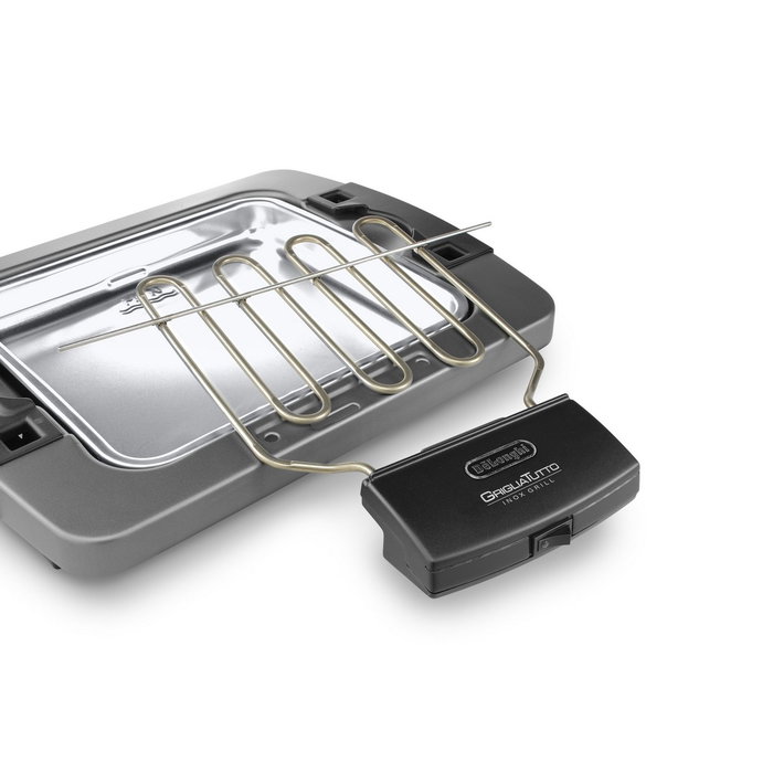 DeLonghi BQ60.X Barbecue électrique 1 900 W avec double grille
