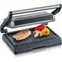 Severin KG2394 - Grill électrique 800W, Plaques antiadhésives, Surface cuisson 23 x 14.5 cm, pour viandes, paninis, légumes, Design compact