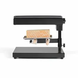 Livoo DOC159 - Appareil à raclette traditionnel électrique 600W pour 6 à 8 personnes - Thermostat réglable, porte-fromage amovible, 2 spatules incluses