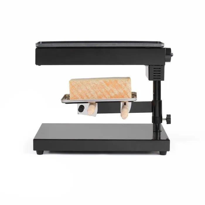 Livoo DOC159 - Appareil à raclette traditionnel électrique 600W pour 6 à 8 personnes - Thermostat réglable, porte-fromage amovible, 2 spatules incluses