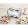 Severin Sorbetière EZ7405 - Capacité 2 litres - Fonction brassage et refroidissement - 180 W - Pour glaces, sorbets et yaourts glacés - Écran tactile LED