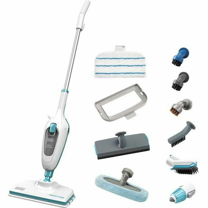 Black + Decker FSMH13E10-QW - Balai Vapeur Multifonction 1300W avec Nettoyeur à Main Black + Decker FSMH13E10-QW - Balai Vapeur Multifonction 1300W avec Nettoyeur à Main