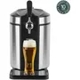 Hkoenig BW1880 Tireuse à bière 5L, Température réglable 2°C à 12°C, Compatible tous fûts, Inox, Refroidissement intégré