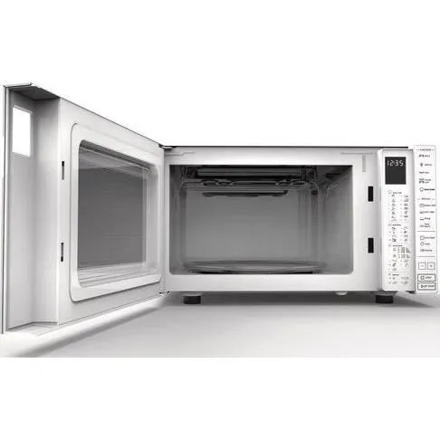 Whirlpool MWP304W Micro-ondes posable 30 litres blanc avec gril et vapeur, fonctions électroniques Cook30, Auto Cook, 900W/1050W