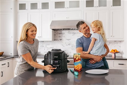 Ninja OP300EU Olla électrique multifonction 7 en 1 Foodi - Olla à pression, Air Crisp (friteuse sans huile), cuisson lente, vapeur, grill, rôtir/dorer - 6 litres
