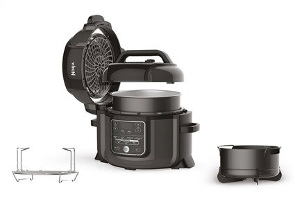 Ninja OP300EU Olla électrique multifonction 7 en 1 Foodi - Olla à pression, Air Crisp (friteuse sans huile), cuisson lente, vapeur, grill, rôtir/dorer - 6 litres