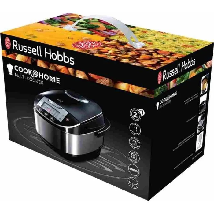 Russell Hobbs 21850-56 Multicooker Cook @ Home 5L avec 11 programmes de cuisson, acier inoxydable