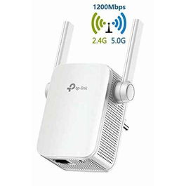 TP-LINK Répéteur Wi-Fi AC1200 Double Bande RE305 - Extenseur de Portée avec Prises Ethernet, Blanc