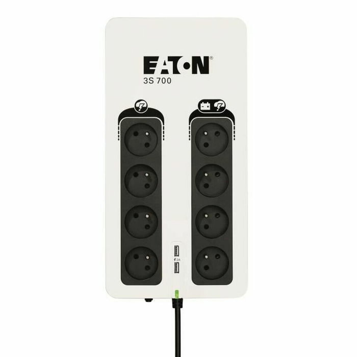 Eaton 3S 700 FR 700VA/420W Onduleur Off-Line avec 8 prises FR Eaton 3S 700 FR 700VA/420W Onduleur Off-Line avec 8 prises FR
