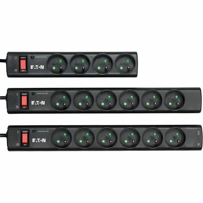 Eaton Protection Strip PS6F - Multiprise parafoudre 6 prises françaises - Noir Eaton Protection Strip PS6F - Multiprise parafoudre 6 prises françaises - Noir