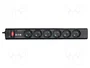 Eaton Protection Strip PS6F - Multiprise parafoudre 6 prises françaises - Noir