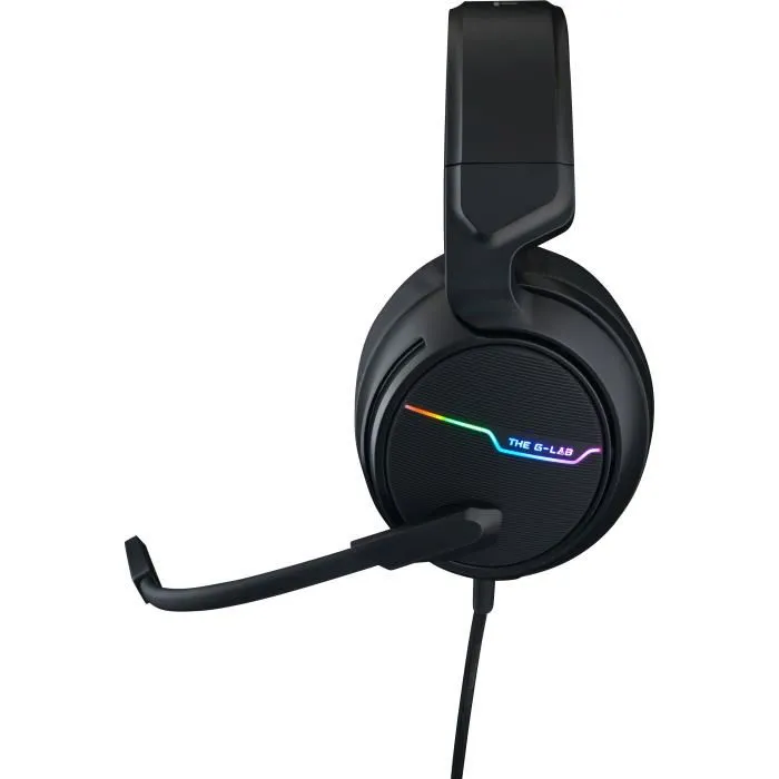 The G-Lab Korp Thallium Casque Gaming avec Micro USB - Son Surround 7.1 Digital - Compatible PC et PS4