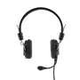 Bluestork Casque-micro MC201 avec micro flexible, contrôle du volume et réduction de bruit - Compatible Windows, Mac, Smartphone, Tablette