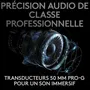 Logitech G Casque Gaming PRO X Sans Fil Noir - Bluetooth - PC - Technologie LIGHTSPEED 2.4 GHz et son Surround 7.1 - Micro Blue VO!CE