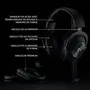 Logitech G Casque Gaming PRO X Sans Fil Noir - Bluetooth - PC - Technologie LIGHTSPEED 2.4 GHz et son Surround 7.1 - Micro Blue VO!CE