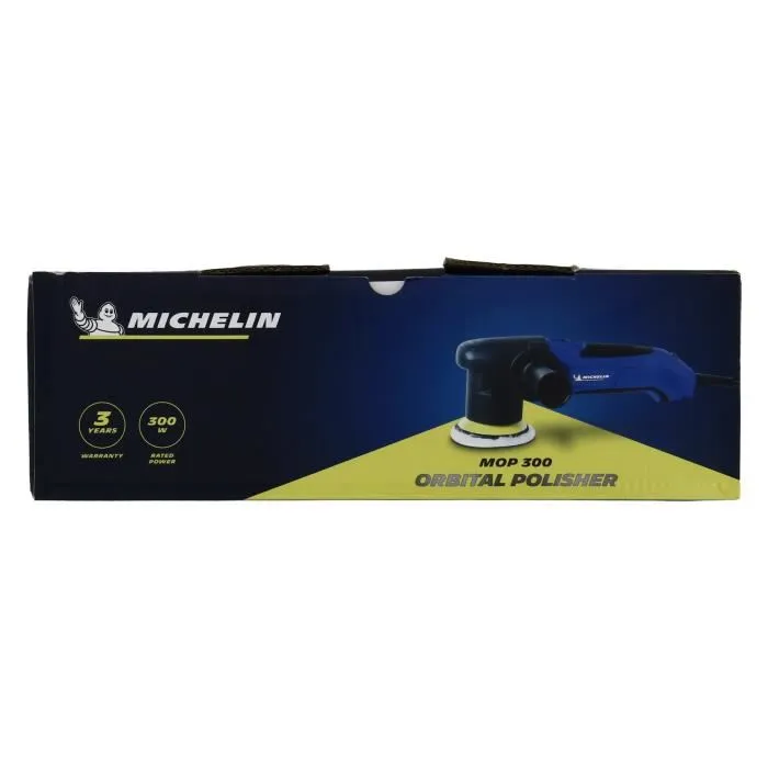 MICHELIN - Polisseuse orbitale 230V 300W - Disque 75mm - Vitesse de rotation 3500 à 6400 tr/min - Pour polissage carrosserie sécurisé MICHELIN - Polisseuse orbitale 230V 300W - Disque 75mm - Vitesse de rotation 3500 à 6400 tr/min - Pour polissage carrosserie sécurisé