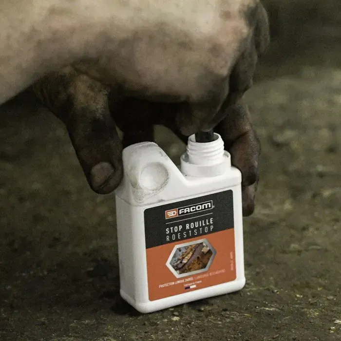 Facom Stop-Rouille - Anti-rouille concentré 125 ml - Neutralise la rouille et crée une couche protectrice durable, résistante aux intempéries et à l'air salin