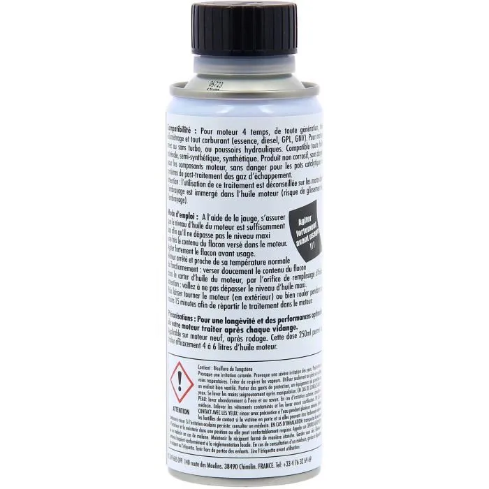 Facom Additif Remétallisant Moteur 250ml - Anti-fumées, Anti-bruit, Anti-usure, Augmente l'Étanchéité Pistons-Cylindres