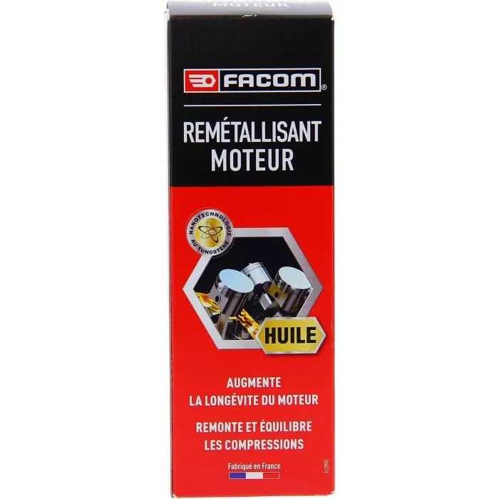 Facom Additif Remétallisant Moteur 250ml - Anti-fumées, Anti-bruit, Anti-usure, Augmente l'Étanchéité Pistons-Cylindres