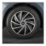 WRC Lot de 4 enjoliveurs bicolores Turbo 14 pouces gris et noir