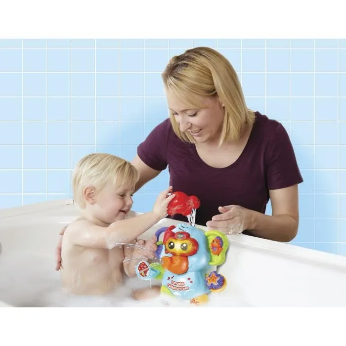 VTECH BABY Lancelot l'Éléphant'eau Jouet de Bain Aspergeur d'eau - Pour Bébés 12 mois et plus