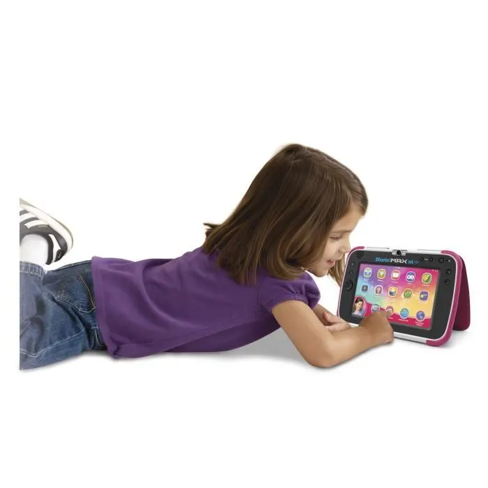 Vtech Storio Max XL 2.0 - Tablette éducative Android 7" rose pour enfants 3-11 ans, écran capacitif HD, 8 Go, applications incluses